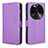 Funda de Cuero Cartera con Soporte Carcasa BY1 para Oppo Find X6 5G Morado