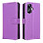 Funda de Cuero Cartera con Soporte Carcasa BY1 para Realme 10 Pro+ Plus 5G Morado