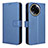 Funda de Cuero Cartera con Soporte Carcasa BY1 para Realme 11X 5G Azul