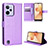 Funda de Cuero Cartera con Soporte Carcasa BY1 para Realme C31 Morado