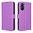 Funda de Cuero Cartera con Soporte Carcasa BY1 para Realme C33 (2023) Morado