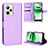 Funda de Cuero Cartera con Soporte Carcasa BY1 para Realme C35 Morado