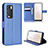 Funda de Cuero Cartera con Soporte Carcasa BY1 para Realme GT Master Explorer 5G Azul