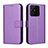 Funda de Cuero Cartera con Soporte Carcasa BY1 para Realme Narzo 50A Morado