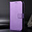 Funda de Cuero Cartera con Soporte Carcasa BY1 para Samsung Galaxy A02s Morado