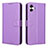 Funda de Cuero Cartera con Soporte Carcasa BY1 para Samsung Galaxy A05 Morado