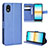 Funda de Cuero Cartera con Soporte Carcasa BY1 para Sony Xperia Ace III Azul