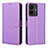 Funda de Cuero Cartera con Soporte Carcasa BY1 para Vivo iQOO Z6 Lite 5G Morado