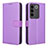 Funda de Cuero Cartera con Soporte Carcasa BY1 para Vivo V27 5G Morado