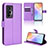 Funda de Cuero Cartera con Soporte Carcasa BY1 para Vivo X70t Morado