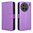 Funda de Cuero Cartera con Soporte Carcasa BY1 para Vivo X90 Pro 5G Morado