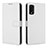 Funda de Cuero Cartera con Soporte Carcasa BY1 para Wiko Power U10 Blanco