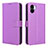 Funda de Cuero Cartera con Soporte Carcasa BY1 para Xiaomi Poco C50 Morado