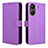 Funda de Cuero Cartera con Soporte Carcasa BY1 para Xiaomi Poco C65 Morado