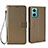 Funda de Cuero Cartera con Soporte Carcasa BY1 para Xiaomi Redmi 10 5G Marron