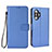 Funda de Cuero Cartera con Soporte Carcasa BY1 para Xiaomi Redmi K40 Gaming 5G Azul