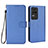 Funda de Cuero Cartera con Soporte Carcasa BY1 para Xiaomi Redmi K40S 5G Azul