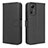 Funda de Cuero Cartera con Soporte Carcasa BY1 para Xiaomi Redmi Note 12S Negro