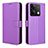 Funda de Cuero Cartera con Soporte Carcasa BY1 para Xiaomi Redmi Note 13 5G Morado