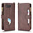 Funda de Cuero Cartera con Soporte Carcasa BY2 para Asus ROG Phone 5 ZS673KS Marron