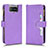 Funda de Cuero Cartera con Soporte Carcasa BY2 para Asus Zenfone 7 Pro ZS671KS Morado