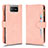 Funda de Cuero Cartera con Soporte Carcasa BY2 para Asus Zenfone 7 Pro ZS671KS Oro Rosa