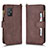 Funda de Cuero Cartera con Soporte Carcasa BY2 para Asus ZenFone 8 Mini Marron