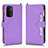 Funda de Cuero Cartera con Soporte Carcasa BY2 para Oppo A93 5G Morado