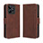 Funda de Cuero Cartera con Soporte Carcasa BY2 para Realme C53 India Marron