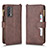 Funda de Cuero Cartera con Soporte Carcasa BY2 para Realme GT Master 5G Marron