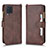 Funda de Cuero Cartera con Soporte Carcasa BY2 para Samsung Galaxy A22 4G Marron