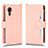 Funda de Cuero Cartera con Soporte Carcasa BY2 para Samsung Galaxy XCover 5 SM-G525F Oro Rosa