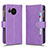 Funda de Cuero Cartera con Soporte Carcasa BY2 para Sharp Aquos Sense7 Morado