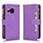 Funda de Cuero Cartera con Soporte Carcasa BY2 para Sharp Aquos Sense8 Morado