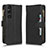 Funda de Cuero Cartera con Soporte Carcasa BY2 para Sony Xperia 1 V Negro