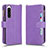 Funda de Cuero Cartera con Soporte Carcasa BY2 para Sony Xperia 5 IV Morado