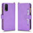 Funda de Cuero Cartera con Soporte Carcasa BY2 para Vivo Y12A Morado