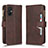 Funda de Cuero Cartera con Soporte Carcasa BY2 para Xiaomi Poco M5 4G Marron