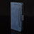 Funda de Cuero Cartera con Soporte Carcasa BY2 para Xiaomi Redmi 10X 5G Azul