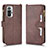 Funda de Cuero Cartera con Soporte Carcasa BY2 para Xiaomi Redmi Note 10 Pro 4G Marron