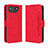 Funda de Cuero Cartera con Soporte Carcasa BY3 para Asus ROG Phone 7 Rojo