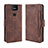 Funda de Cuero Cartera con Soporte Carcasa BY3 para Asus Zenfone 6 ZS630KL Marron