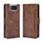 Funda de Cuero Cartera con Soporte Carcasa BY3 para Asus Zenfone 7 Pro ZS671KS Marron