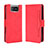 Funda de Cuero Cartera con Soporte Carcasa BY3 para Asus ZenFone 8 Flip ZS672KS Rojo