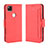 Funda de Cuero Cartera con Soporte Carcasa BY3 para Google Pixel 4a Rojo