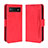 Funda de Cuero Cartera con Soporte Carcasa BY3 para Google Pixel 6a 5G Rojo