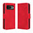 Funda de Cuero Cartera con Soporte Carcasa BY3 para Google Pixel 8 5G Rojo