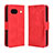 Funda de Cuero Cartera con Soporte Carcasa BY3 para Google Pixel 8a 5G Rojo