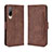 Funda de Cuero Cartera con Soporte Carcasa BY3 para HTC Desire 22 Pro 5G Marron