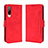 Funda de Cuero Cartera con Soporte Carcasa BY3 para HTC Desire 22 Pro 5G Rojo